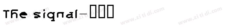 The signal字体转换